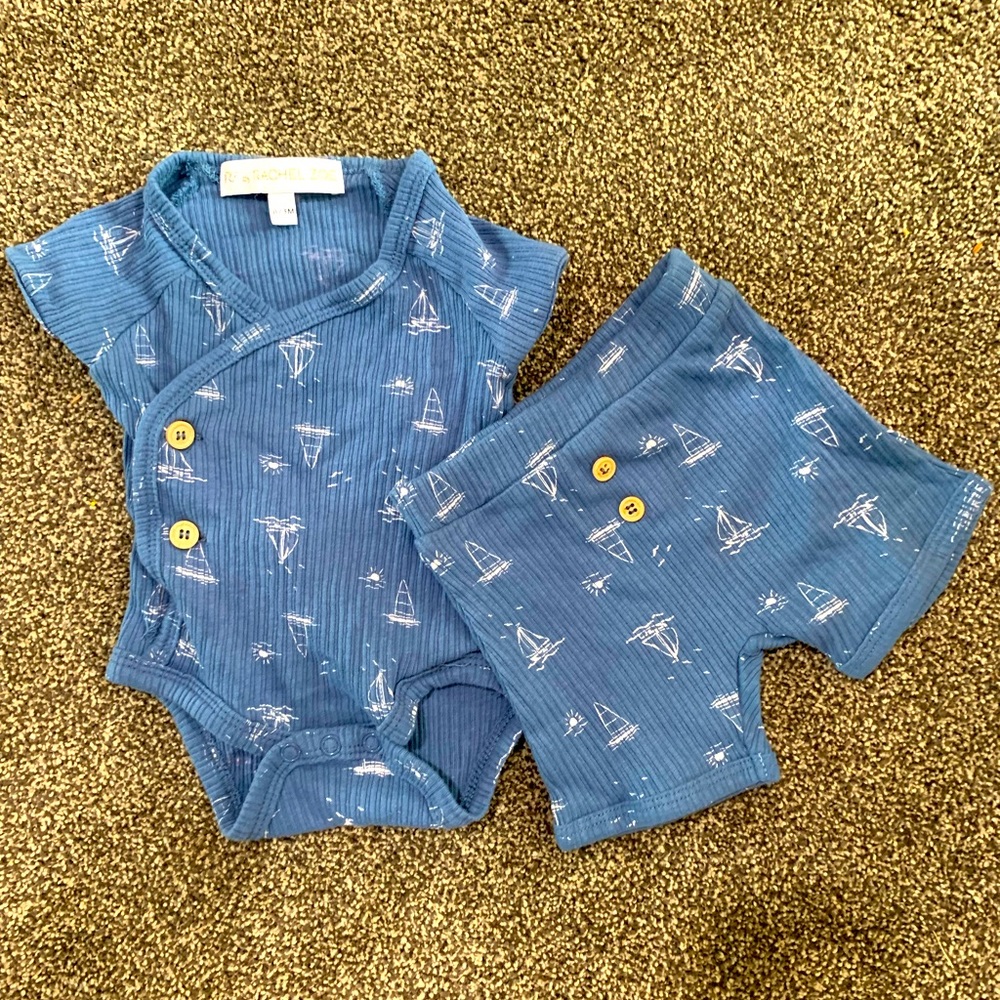0-3 months baby girl sailboat outfit